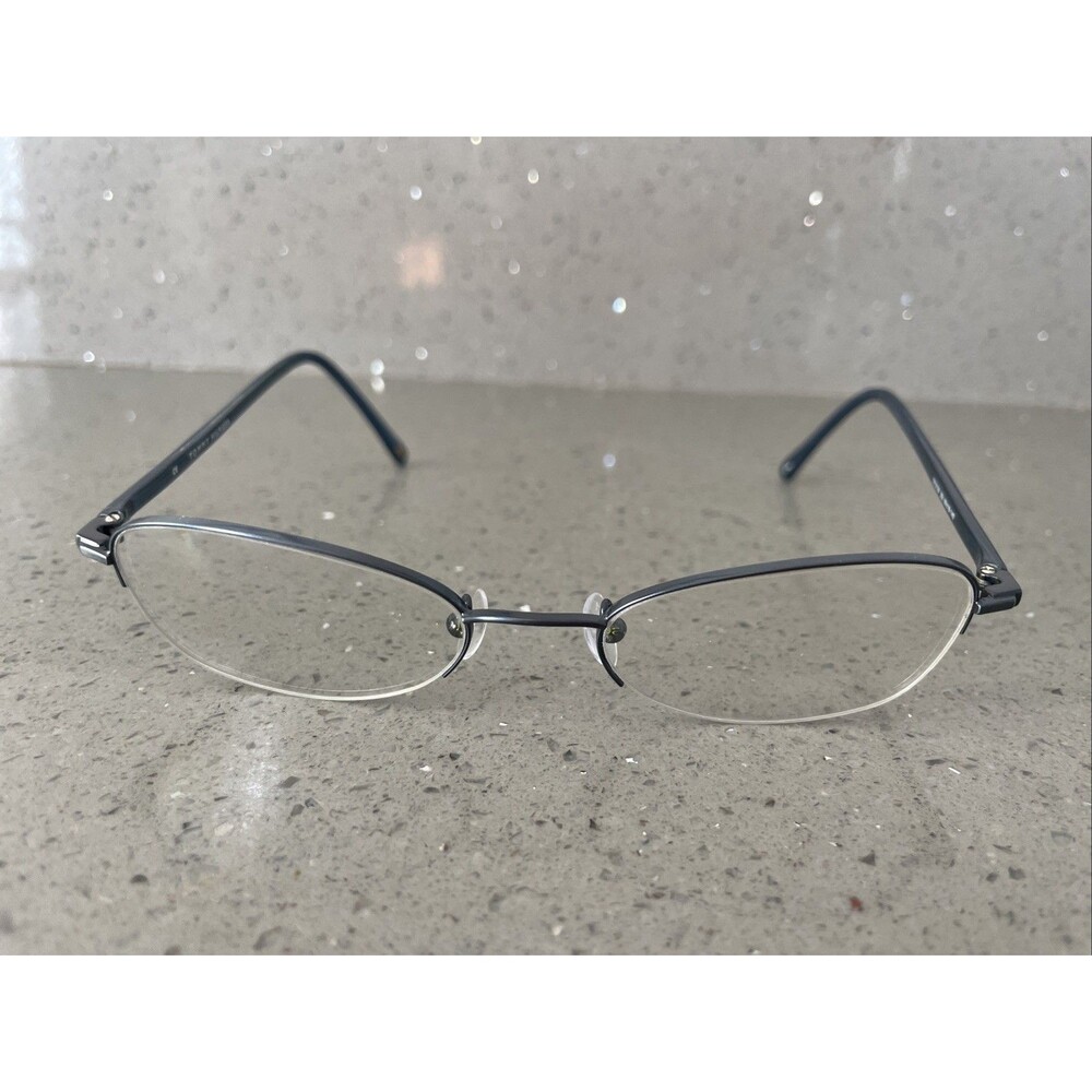 TOMMY HILFIGER TH3124 BL Eyeglasses Frames ONLY Half Rim 50-18-140 Blue oval